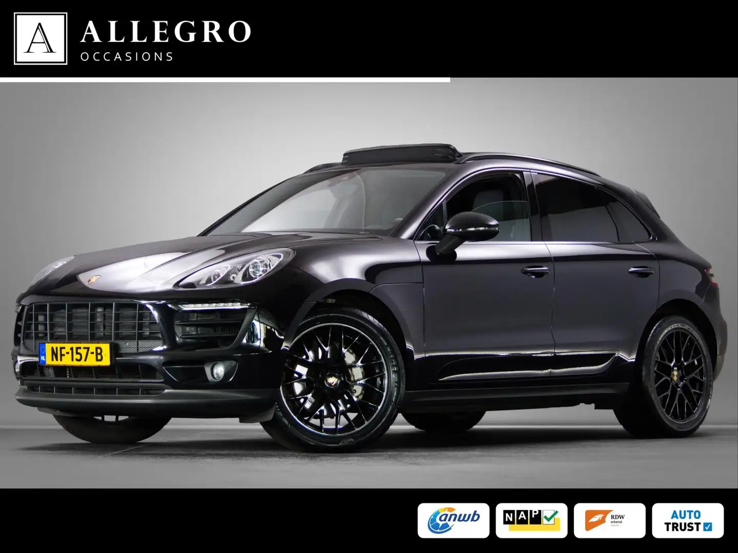 Porsche Macan 3.0 S (SPORT CHRONO PAKKET, LUCHTVERING, DEALEROND Zwart - 1