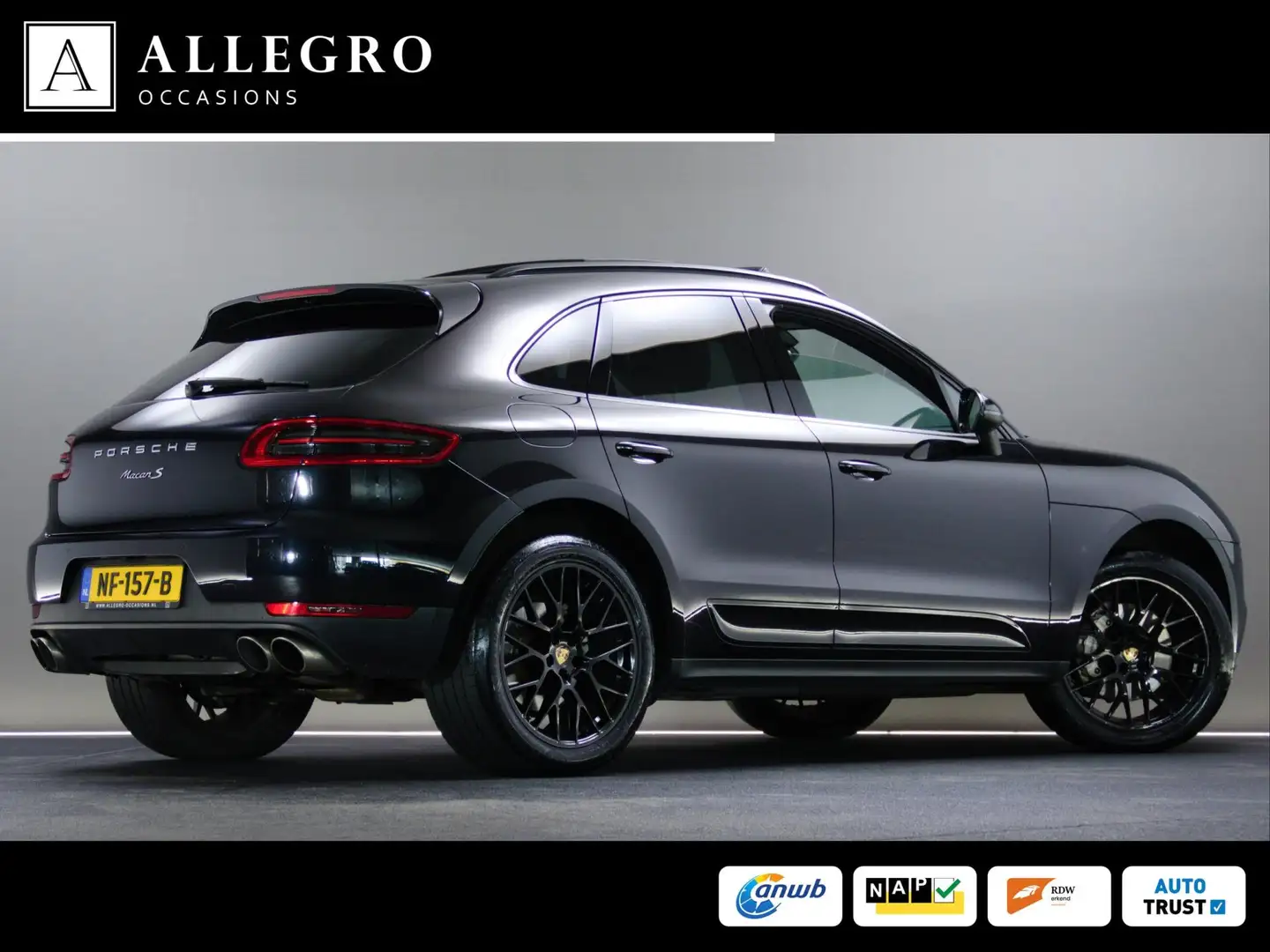 Porsche Macan 3.0 S (SPORT CHRONO PAKKET, LUCHTVERING, DEALEROND Zwart - 2