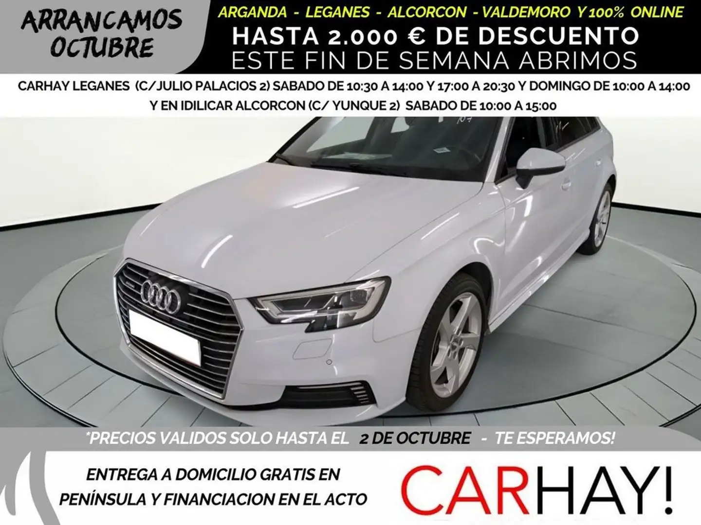 Audi A3 SPORTBACK 40 TFSI e-tron PHEV S tronic Blanc - 1