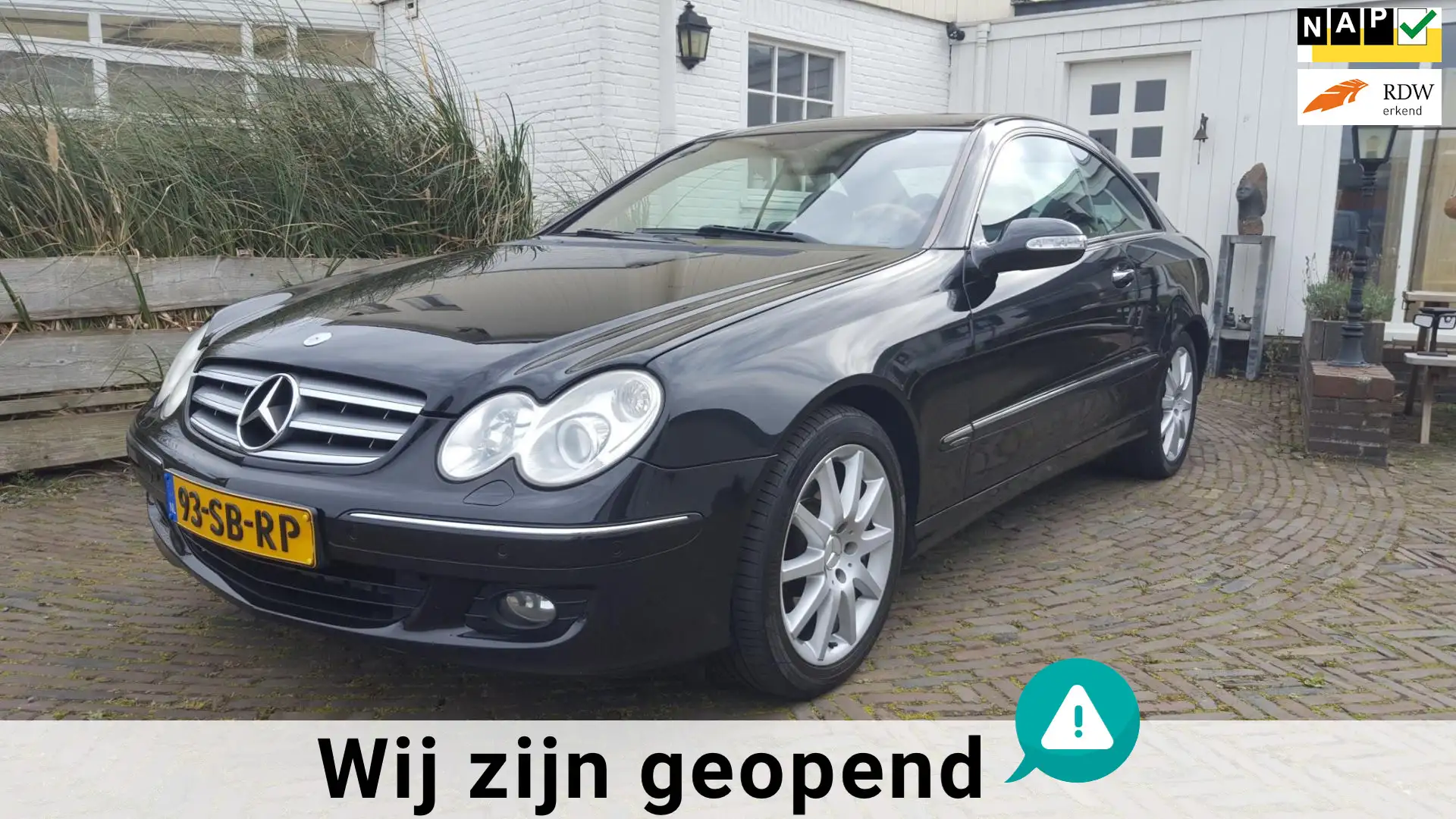 Mercedes-Benz CLK 350 Coupé Elegance N.L. Auto in Excellent mooie condit Negru - 1