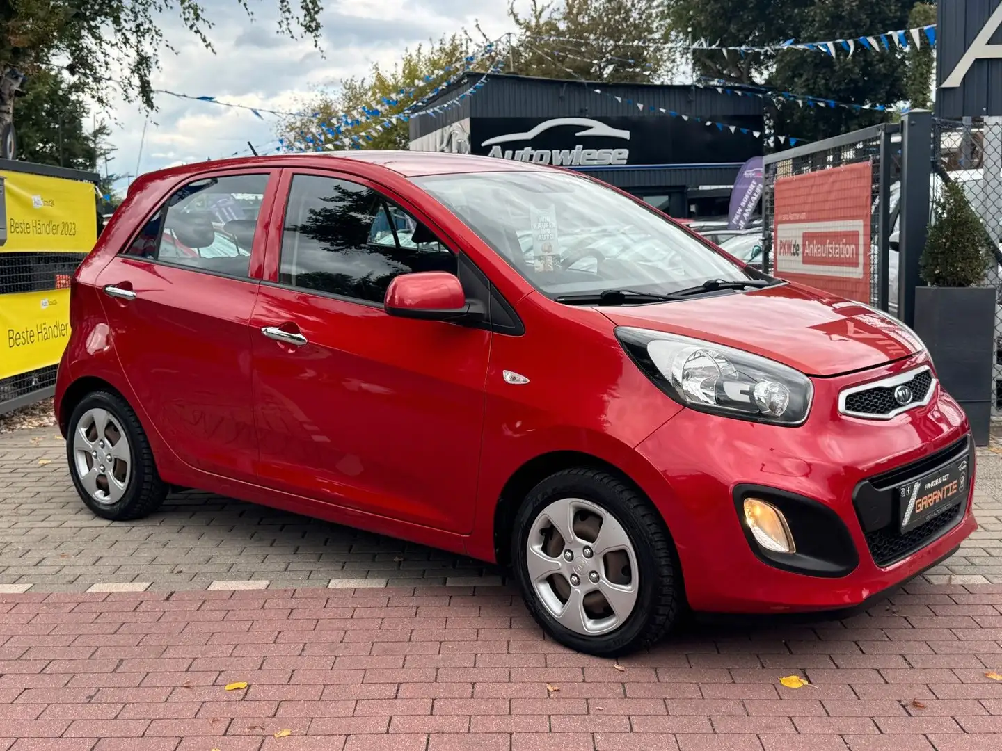 Kia Picanto 1.0 Edition 7*Klima*Allwetter*TÜV NEU* Rot - 1